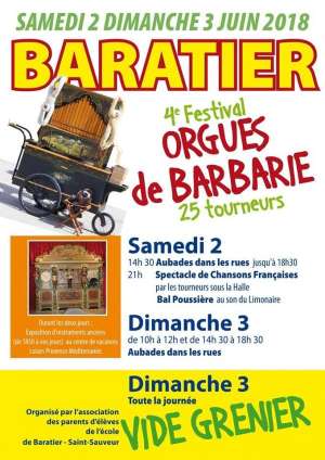 4ème Festival d'orgues de barbarie de Baratier (05) - 2018